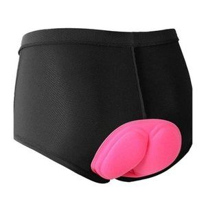 Mysenlan Womens Bicycle Shorts Size L Cycling Black Padded NWT !!